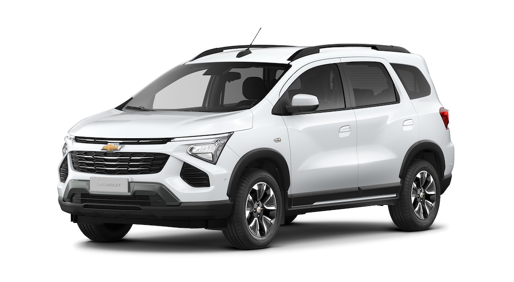 Conheça o novo Chevrolet Spin 2027 na versão Premier e na cor Branco Summit
